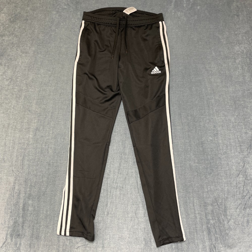 Adidas Climacool Track Pants Womens Small Black 3 Striped Tapered Leg Ankle Zip